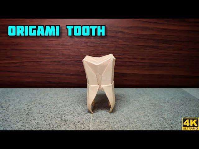 Origami Tooth | Origami tutorial | Paper craft | Magic Folds