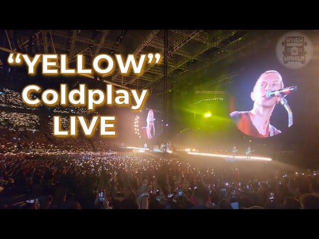 Yellow by Coldplay live in concert Metro Manila Philippines 2024