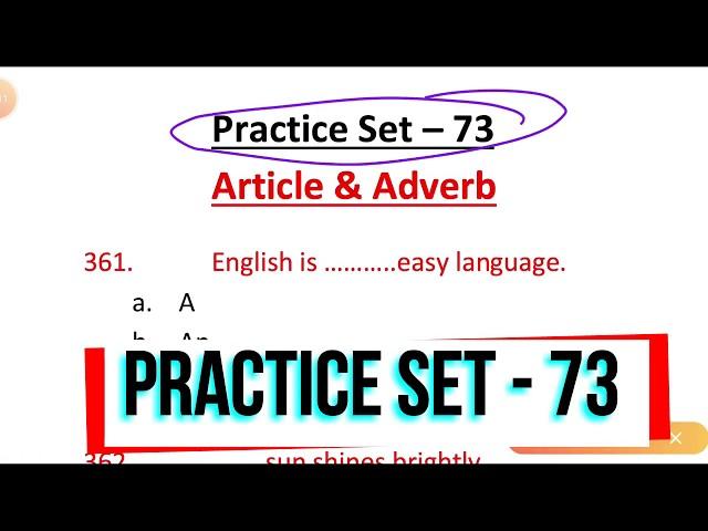 English Grammar Practice Set - 73 | mptet_2020, uptet, ctet | English Point | Kaushal Kishor Sharma