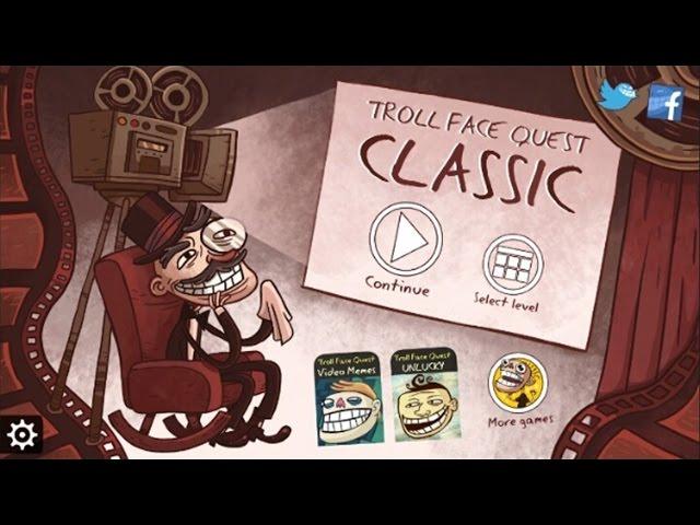 TrollFace Quest Classic Level 1-37 Walkthrough