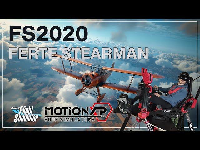 6DOF motion Simulator | FS2020: Boeing Stearman test at Ferte Alais