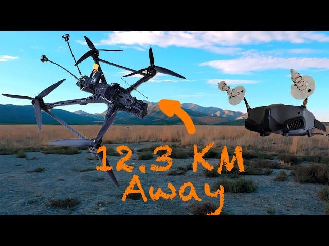 12.3 KM Uncut Long-Range FPV Adventure with Stunning Views! #fpv #drone #fpvcinematic #fpvlongrange