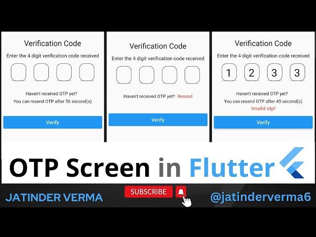 OTP Verification Screen in Flutter