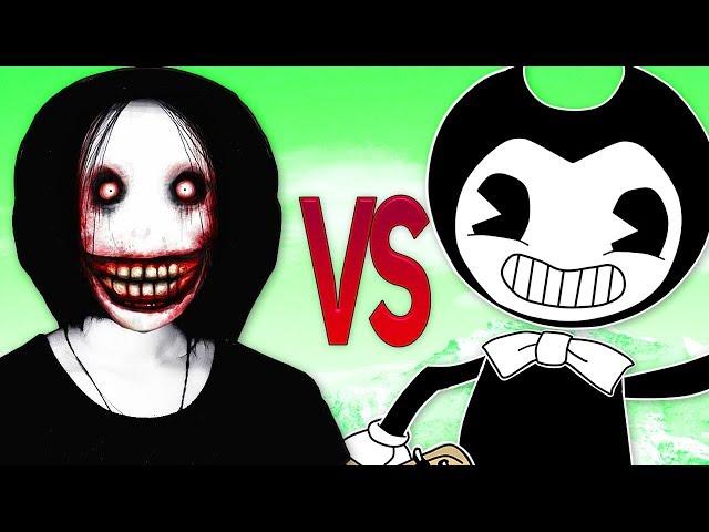 ДЖЕФФ УБИЙЦА VS БЕНДИ ИНК | СУПЕР РЭП БИТВА | Jeff The Killer ПРОТИВ Bendy and The Ink Machine