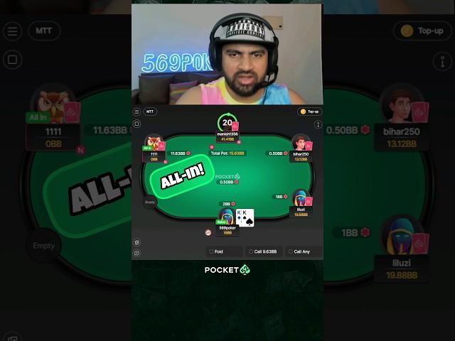 Kings vs Aces Deep in Poker Tournament #poker #aces #kings #cooler #badbeat #realmoneygaming #cards