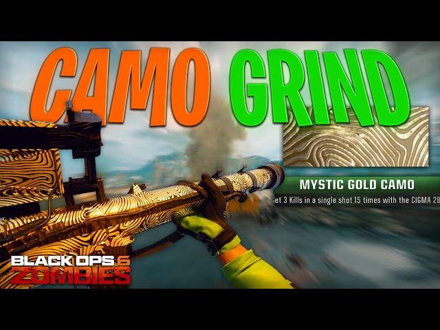 BO6 Zombies - The Launcher Camo Grind is EASY! ( CIGMA 2B Mystic Gold )