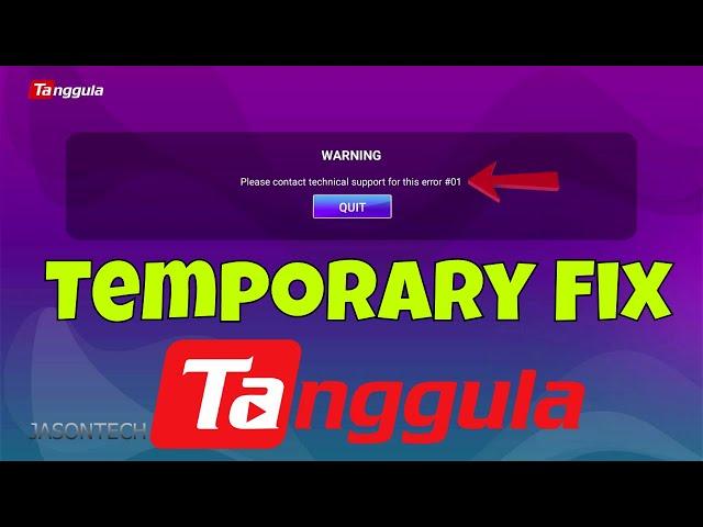 Tanggula X5 Error 01 FIX! - New Backup App