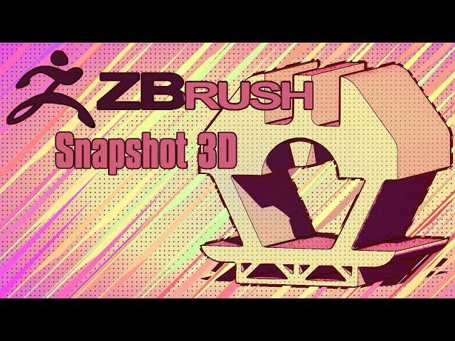 Zbrush 2019: Snapshot 3D | Creating Geometry from Alphas