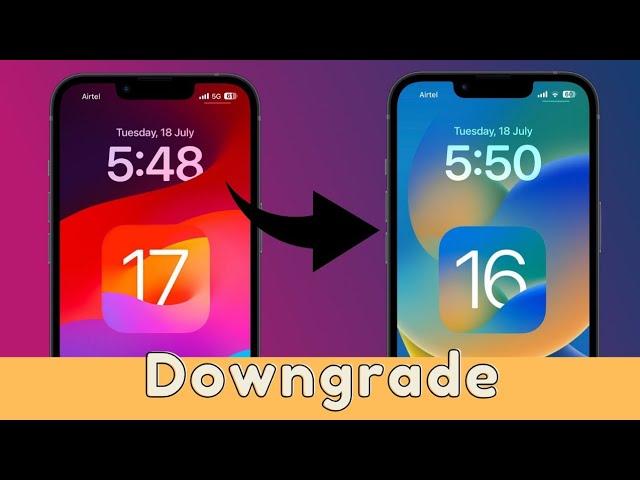 How to Downgrade iOS 17 to iOS 16 Without Computer | Downgrade Your iOS Device From iOS 17 to iOS 16