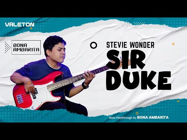 "STEVIE WONDER - SIR DUKE" BASS PLAYTHROUGH BY BONA AMBARITA   |  JAMMING SESSION