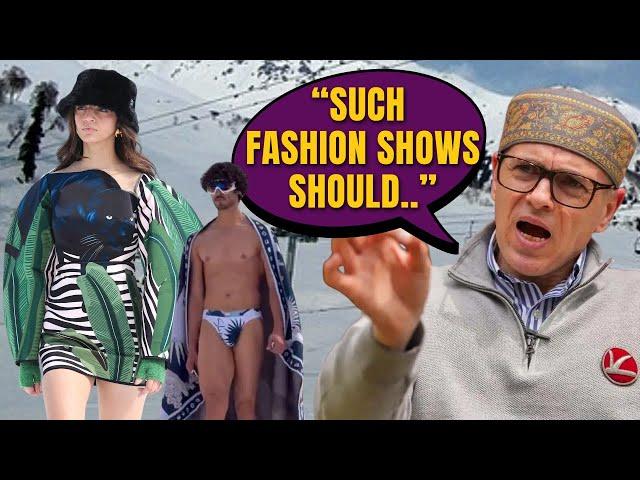 Watch Omar Abdullah's Big Remark On Gulmarg's Fashion Show! | Controversy Over Elle Fashion Show