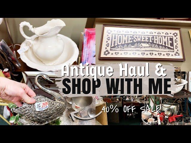 COME ANTIQUE SHOP WITH ME & HAUL! 85,000 sq ft mall! | Vintage Home Decor