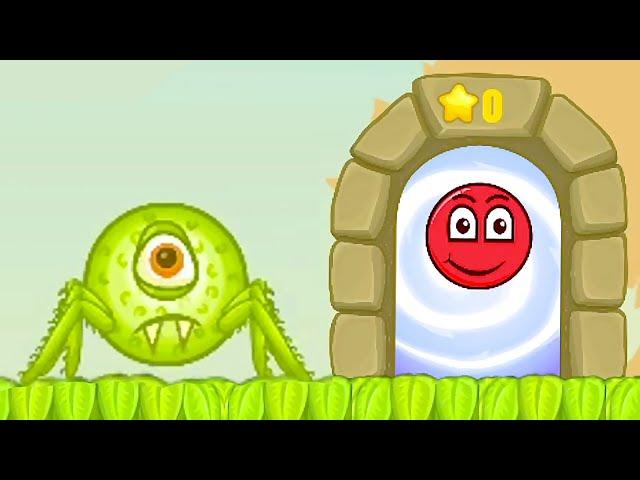 Новый КРАСНЫЙ ШАР на ТРЕНИРОВКЕ. 1-13 УРОВНИ. Мультик ИГРА Red Ball 5