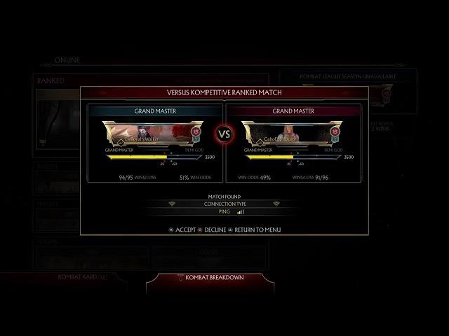 Mk11 Skarletta Ranked Matches