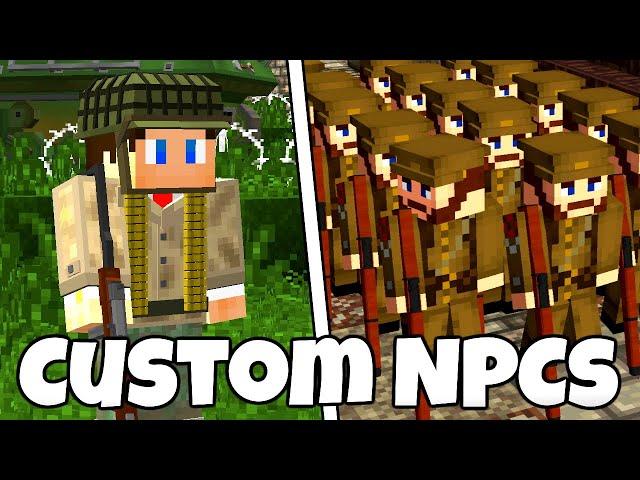 WEAPONS, ARMOR, SKINS and MORE! - Custom NPCs Tutorial (Minecraft)