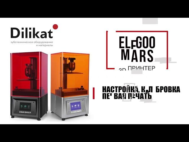 Elegoo Mars  обзор 3D принтера  Настройка, Калибровка, первая Печать