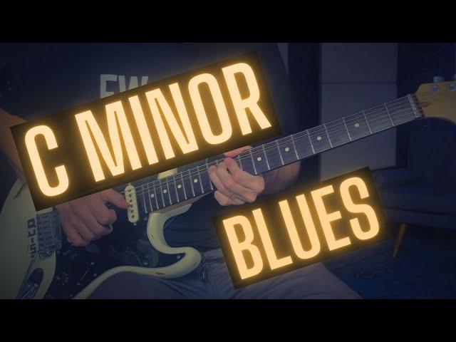 Slow Blues Guitar Backing Track - C Minor