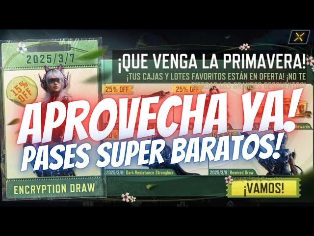 APROVECHA!! PROMO PASE BATALLA SUPER BARATOS 1-2$! PROMOCIONES PRIMAVERA | COD Mobile | Rido