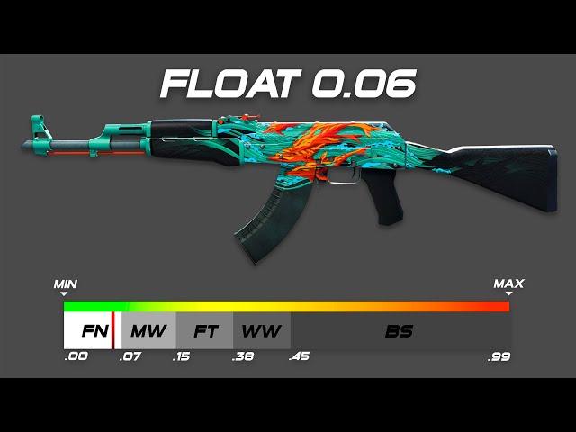 CS2 AK-47 | Aquamarine Revenge - Skin wear/float [4K]