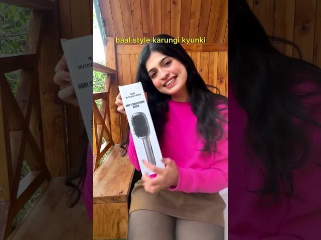 Winston Hair Straightening Brush – Effortless Styling for Silky, Straight Hair #winstonindia