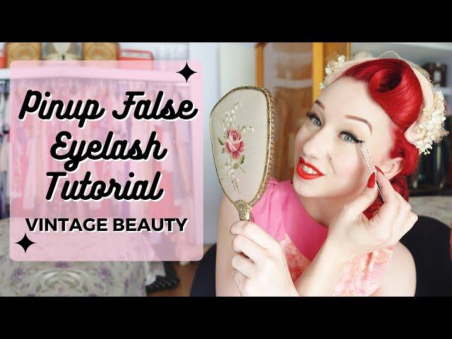 Pinup False Eyelash Tutorial   Vintage Beauty With Miss Lady Lace