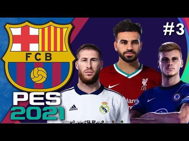 NEW KITS, SIGNING & LOGOS!! UCL Begins!! | PES 2021 Barcelona Master League #3