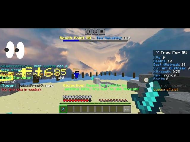 playing FFA but this happened | hacker me first xd