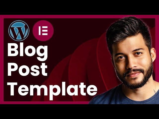 How To Create A Blog Post Template In Elementor (easy tutorial)