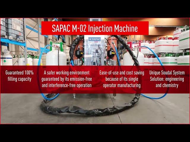 SAPAC M02 : 2 component polyurethane foam injection machine