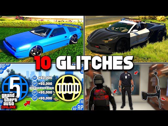 10 Glitches In GTA 5 Online!