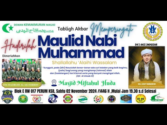 Live Tabligh Akbar Memperingati Maulid Nabi Muhammad SAW || Masjid Miftahul Huda