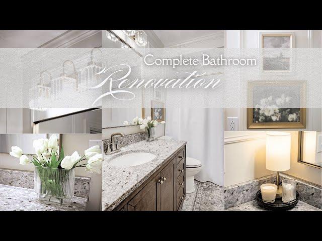 DIY Modern Luxury Bathroom Renovation in Less than 30 days!!!