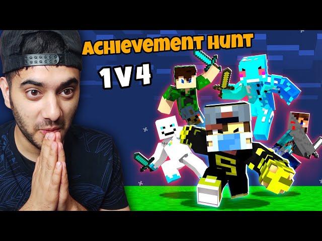 1 V 4 Minecraft Achievement Hunt [Manhunt]