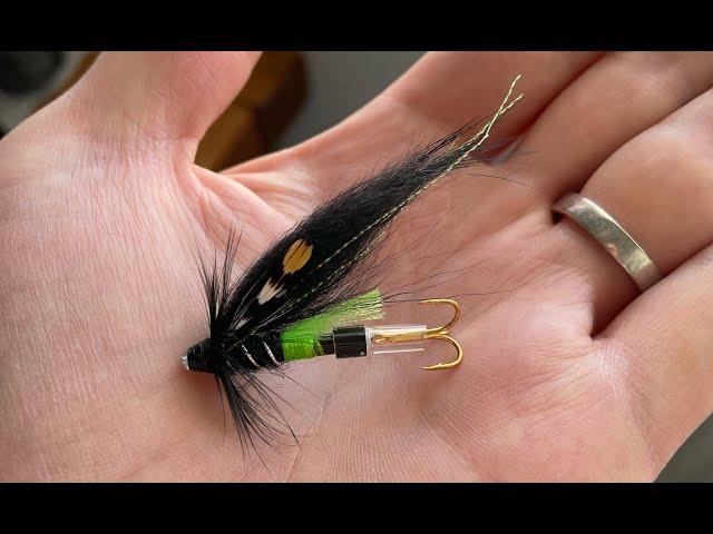 Fly tying ( Green Butt ) tube fly for salmon