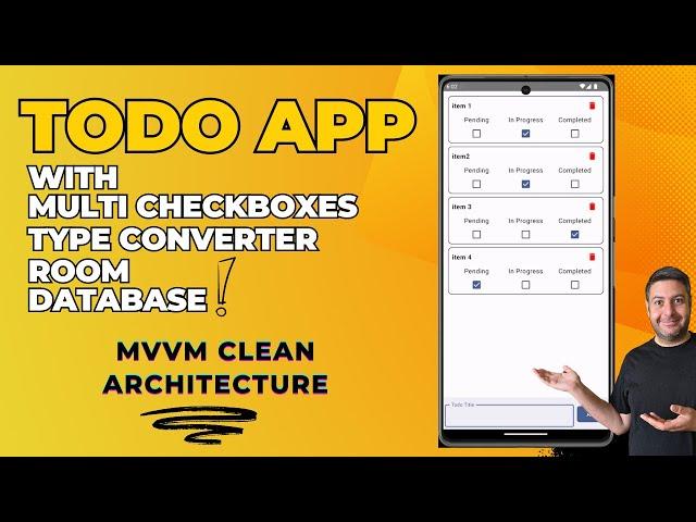 Todo app with multiple checkboxes using Type Converter with Gson in jetpack compose