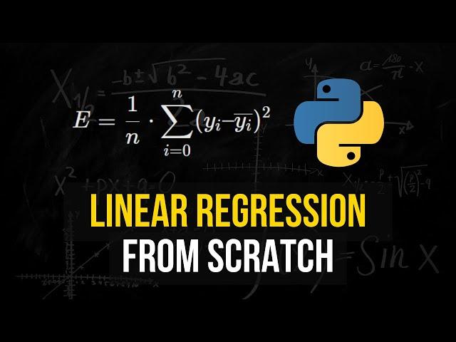 Linear Regression From Scratch in Python (Mathematical)