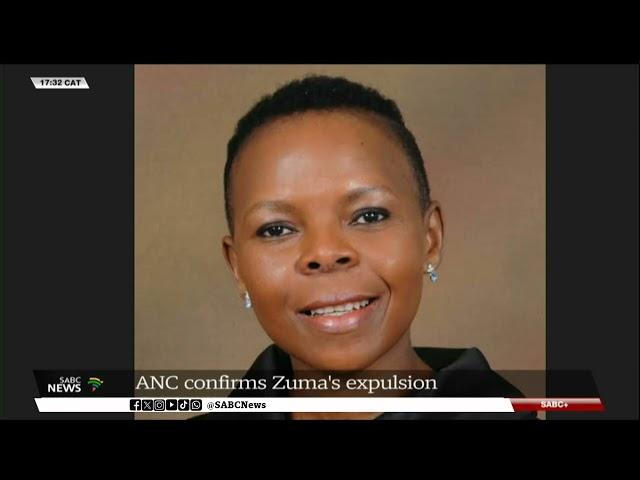 ANC confirms Zuma's expulsion