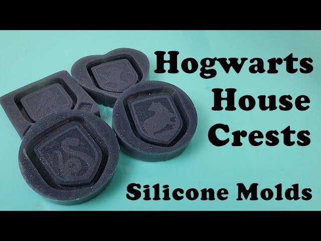 Let's Mold Hogwarts House Crests using Silicone Rubber from Let's Resin