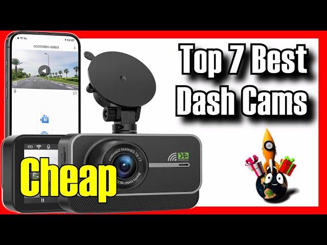  TOP 7 BEST Budget Dash Cams on Amazon [2024][Cheap] Front and Rear Cameras for Cars  / Full HD 4K