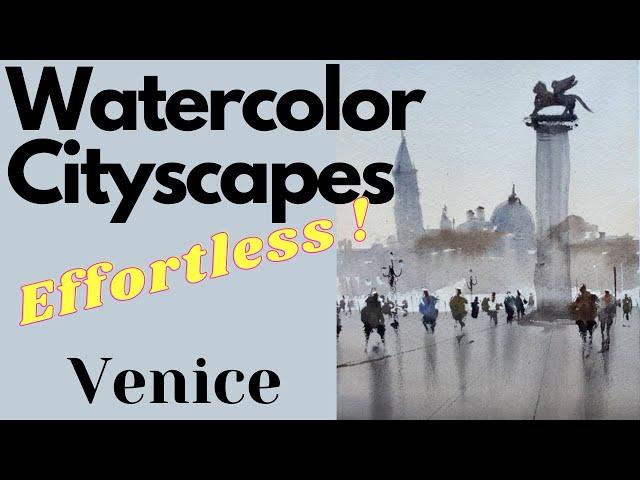 Watercolor Cityscape Demo Tutorial (Italy)