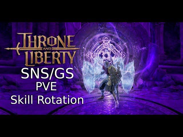 Throne and liberty Great Sword and shield (Best skill Rotation for PVE)