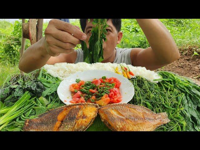 MGA LAGANG TALBOS AT BAGOONG | MUKBANG | PAGKAING BUKID |Team AgustinTv