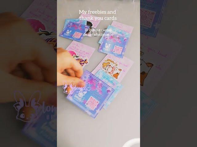 My freebies | stickers, keychain  #asmr #smallbusiness #packingorders