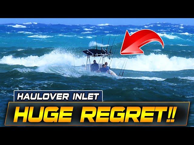 BOAT CAUGHT IN THE STORM HEADS OUT TOO LATE !! HAULOVER INLET | BOAT ZONE