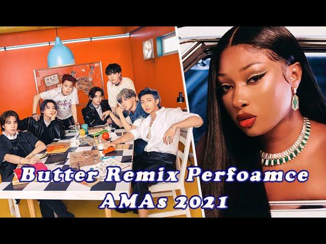 BTS & Megan Thee Stallion perform ‘Butter’ Remix At the 2021 AMAs|2021년 AMAs에서의 방탄소년단 #bts #AMAs