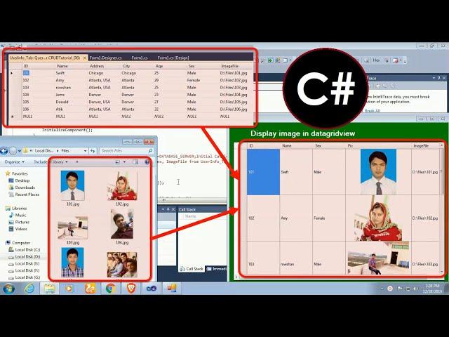 How to Display Image from Database to dataGridView in c# swift learn