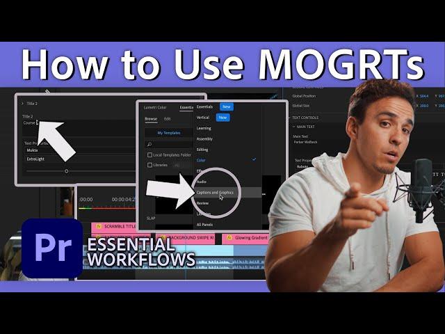 How to Import & Use MOGRTs on Premiere Pro | Essential Workflows with Parker Walbeck | Adobe Video