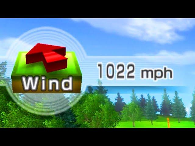 Wii Sports golf trick shots in 1000mph winds