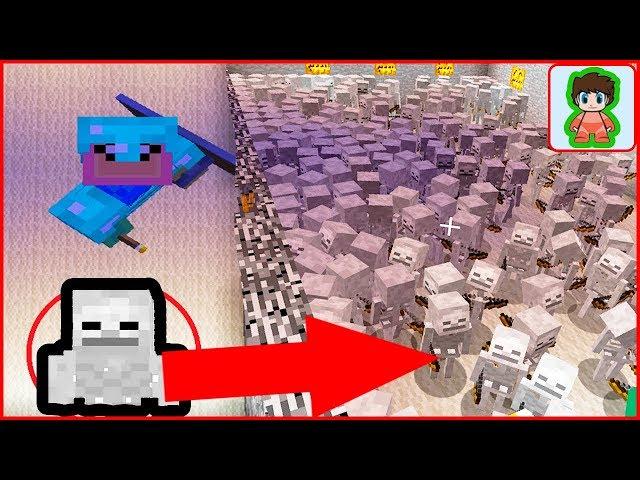 2 Нубика в Майнкрафте ПРОТИВ 10000 СКЕЛЕТОВ в minecraft от Фаника