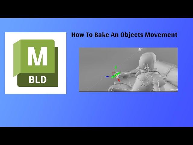 MotionBuilder Tutorial How To Bake An Objects Movement